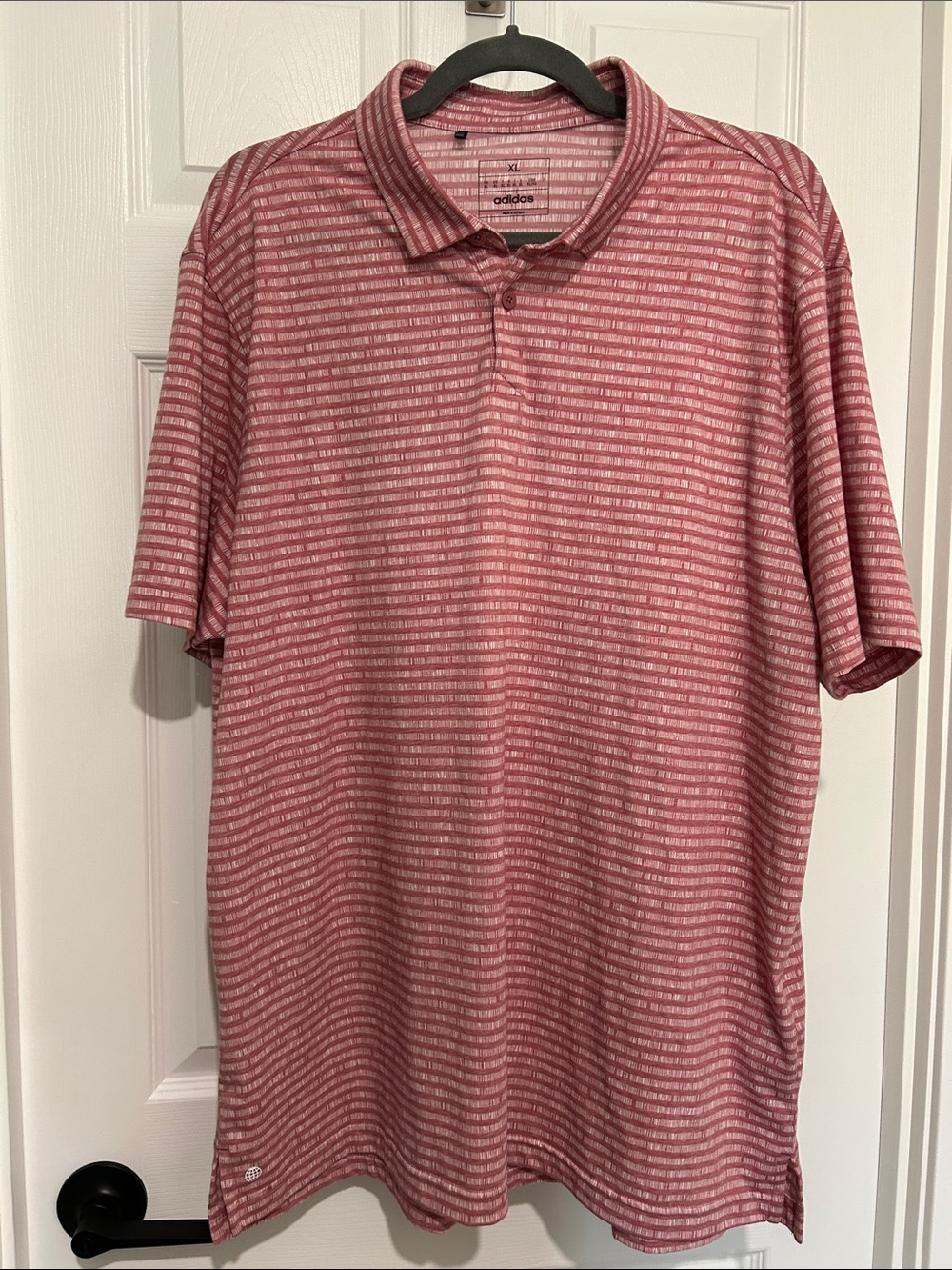 adidas Men’s Rose Striped Polo Shirt
